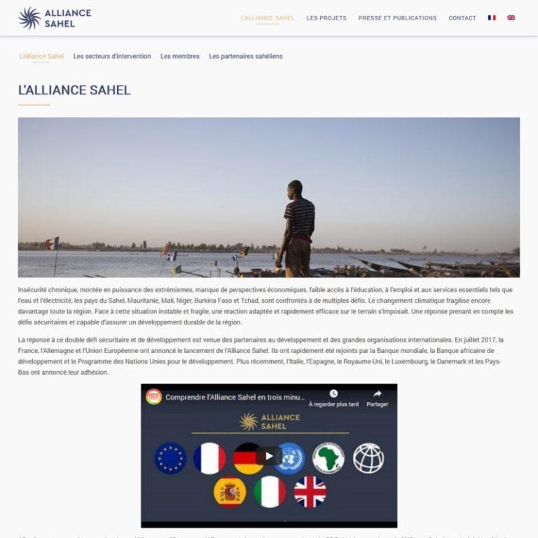 Création site internet association bilingue - Paris